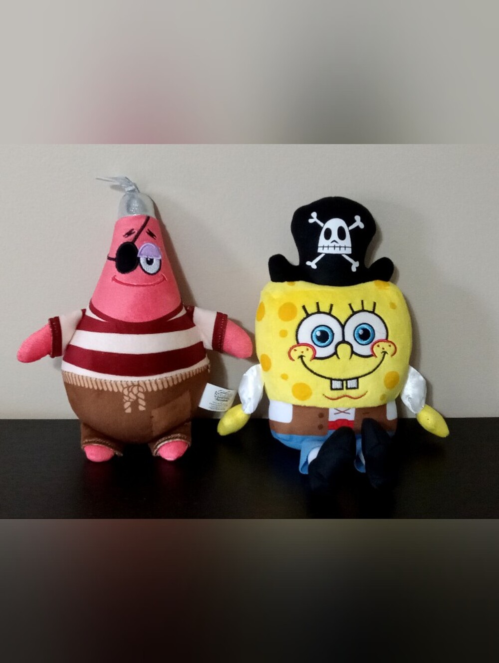 SpongeBob & Patrick Pirate Plush Set Viacom Bundle